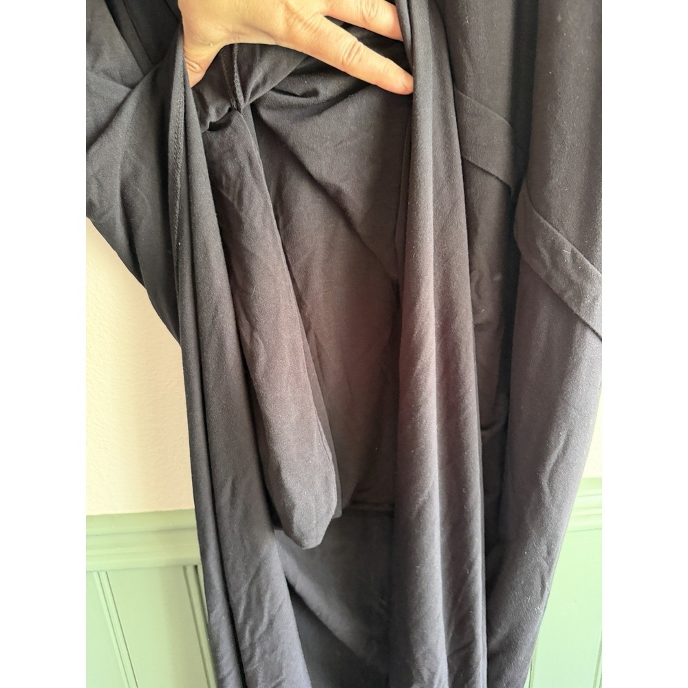 Lysse Modal Ruffle Layered Maxi Dress Black X-Large - Picture 7 of 10
